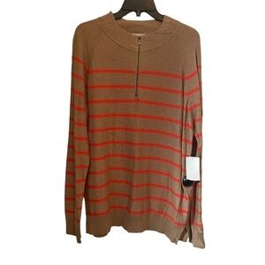 OPEN Edit light weight striped sweater